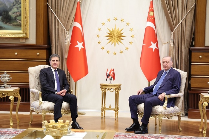 Kurdistan Region President Barzani Meets Turkish President Erdogan in Ankara