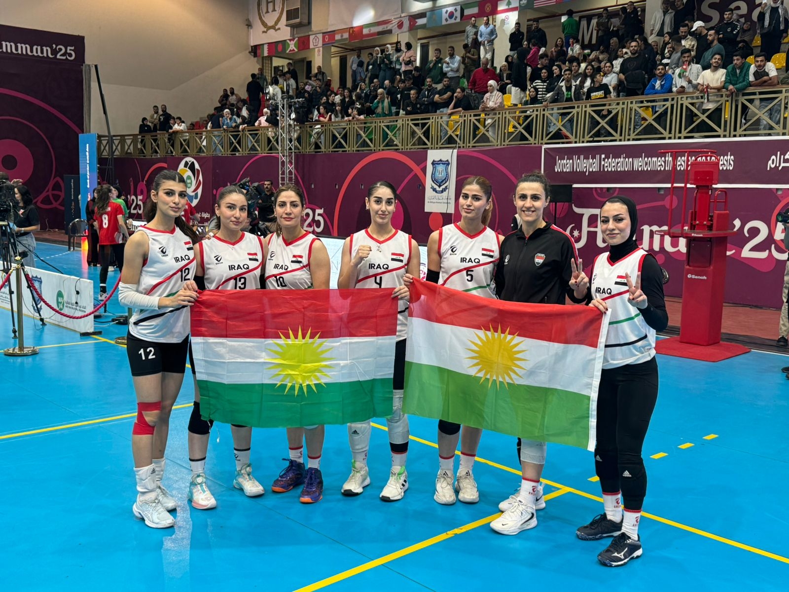 Ji ber bilindkirina Ala Kurdistanê, gef li lîstikvanên Kurd ên voleybola Iraqê tê xwarin