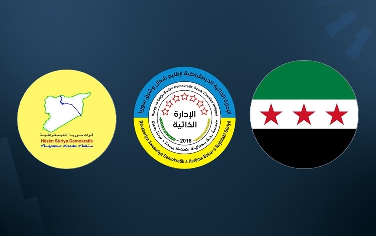 Şandeyeke leşkerî ya Rêveberiya Xweser çû Şamê