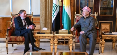President Masoud Barzani Meets Former CIA Director General David Petraeus in Pirmam