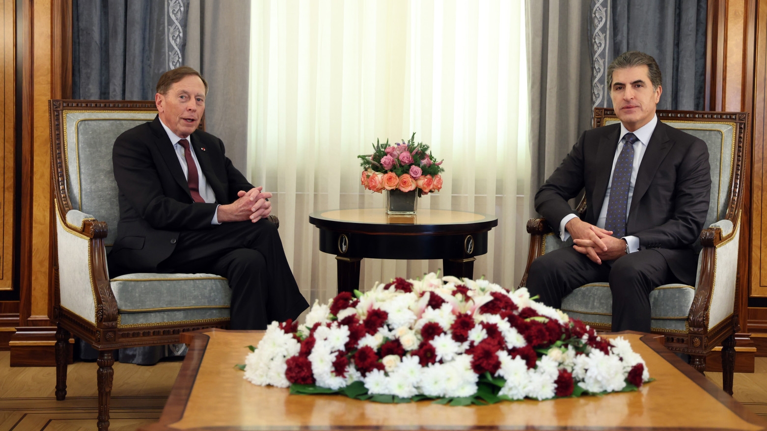 Nêçîrvan Barzanî û David Petraeus pêwendiyên stratejîk û rewşa herêmê gotûbêj kirin