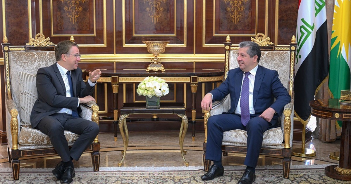 Prime Minister Masrour Barzani Meets French Ambassador Patrick Durel to Discuss KRG-Federal Relations and Upcoming Visit of President Macron