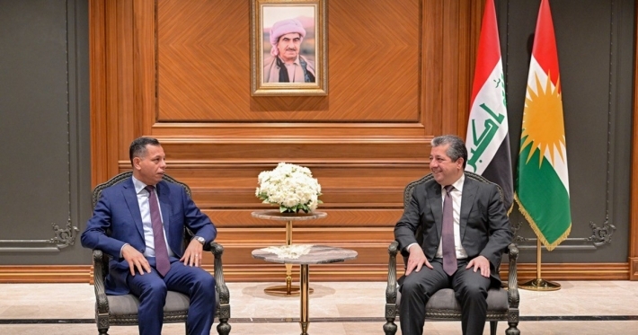 رئيس حكومة إقليم كوردستان يستقبل رئيس جهاز المخابرات الوطني العراقي