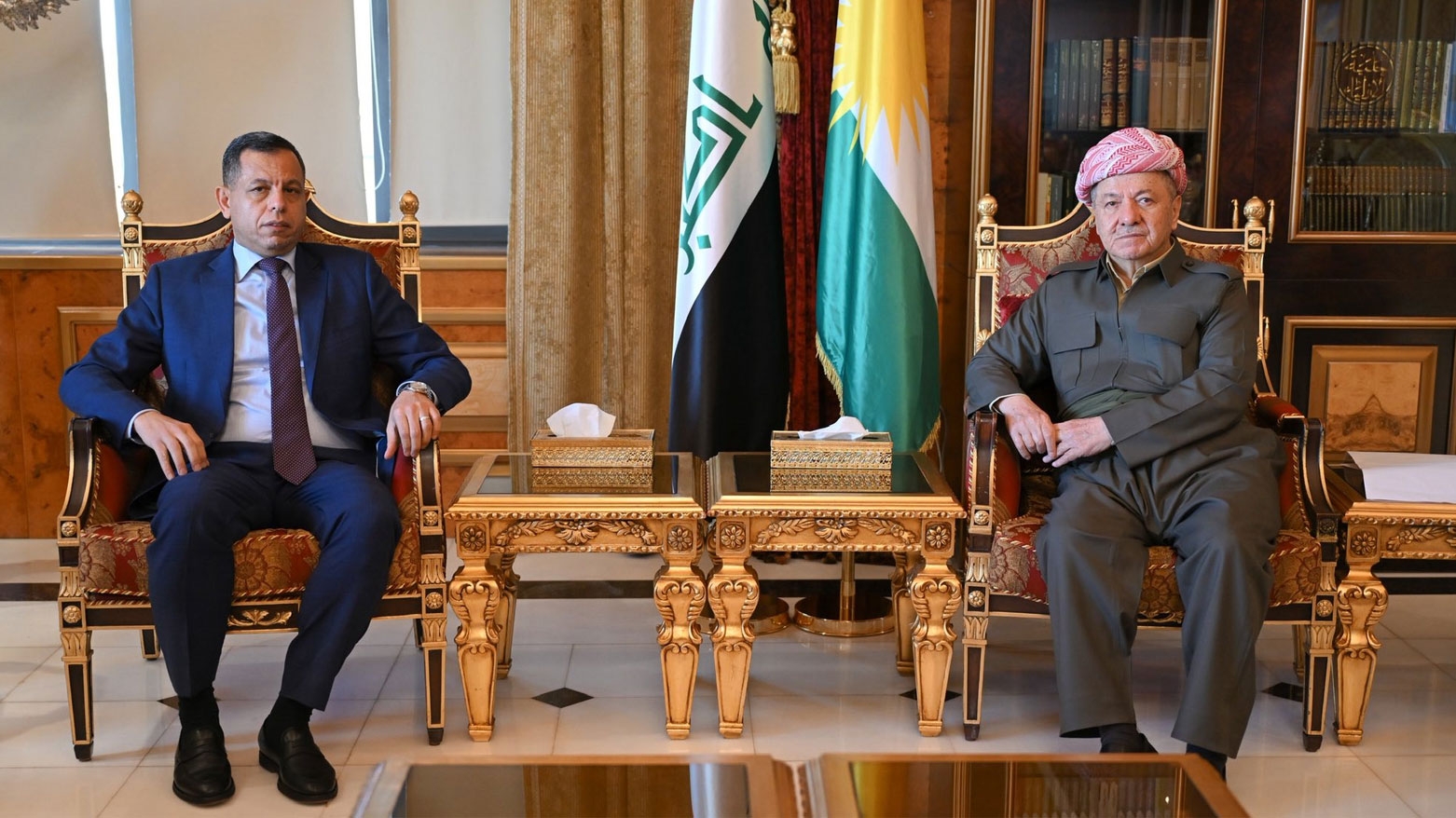 الرئيس بارزاني يستقبل رئيس جهاز المخابرات الوطني العراقي