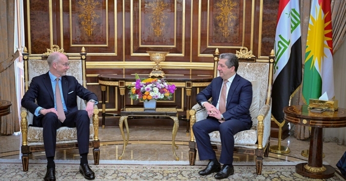 رئيس حكومة اقليم كوردستان يستقبل القائم بأعمال السفارة السويدية لدى العراق