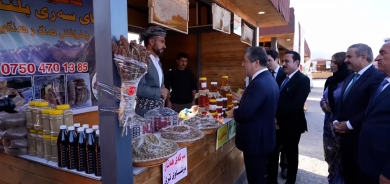 رئيس الحكومة مسرور بارزاني يزور مهرجان الخريف في پیرمام (صلاح الدين)