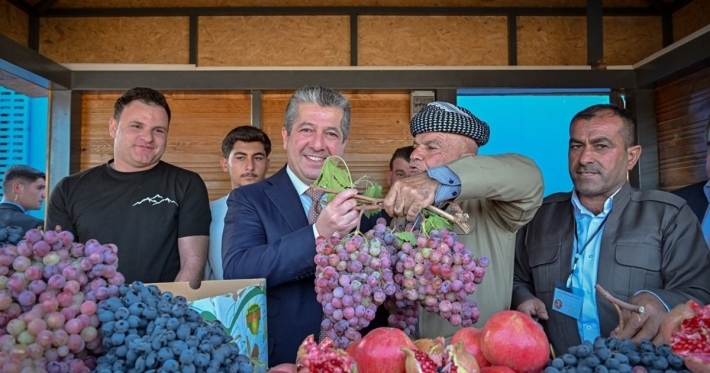 Mesrûr Barzanî serdana Festîvala Payîzê ya Pîrmamê kir