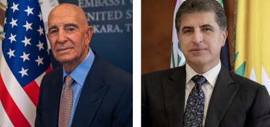 نيجيرفان بارزاني وتوماس باراك يبحثان أوضاع سوريا