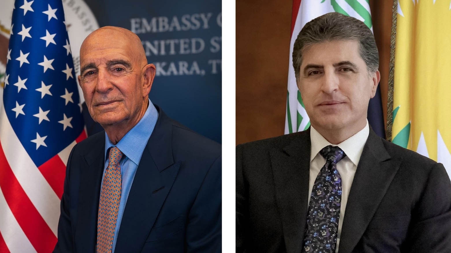 نيجيرفان بارزاني وتوماس باراك يبحثان أوضاع سوريا