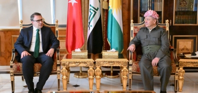 لــە پیرمام سەرۆک مسعود بارزانی پێشوازی لە بەڕێز ئانڵ بۆرا ئینان باڵیۆزی تورکیا لە عێراق کرد