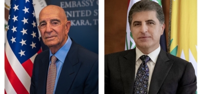 President Nechirvan Barzani and Ambassador Tom Barrack discuss the situation in Syria