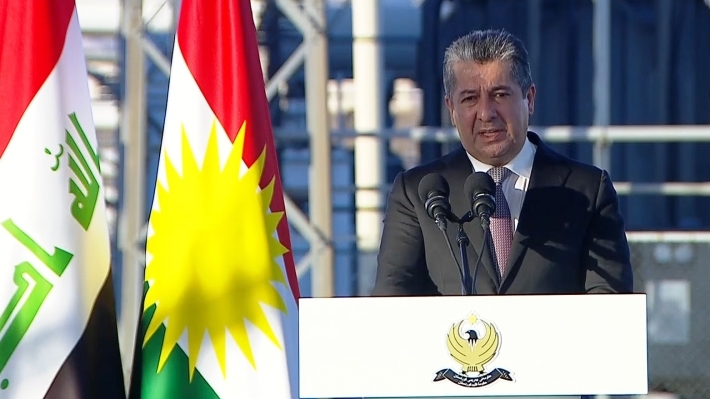 رئيس الحكومة خلال افتتاحه خط غاز أربيل-دهوك: نمدّ يد التعاون لبغداد في مجال الطاقة ونتطلع لدعم متبادل يخدم المصلحة المشتركة