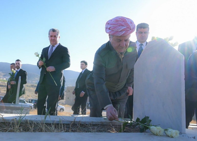 ئێوارەی ڕۆژی سێشەممە 28ی تشرینی یەكەمی 2025 لە شاری دهۆك سەرۆك مەسعود بارزانی سەردانی (كەلها نزاركێ)ـی كرد.