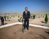 مسرور بارزاني خلال إطلاق مشروع الحزام الأخضر بالعاصمة أربيل: من زرع قبلنا حصدنا ثماره واليوم نزرع لأجل أبنائنا وأحفادنا