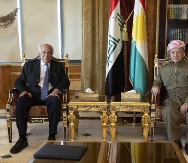 لە پیرمام، سەرۆك مەسعود بارزانی پێشوازی لە بەڕێز زاڵمای خەلیلزاد دیپلۆماتكار و باڵیۆزی پێشووتری ئەمەریکا لە عێراق كرد.