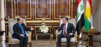 رئيس حكومة اقليم كوردستان يستقبل عثمان بايدمير