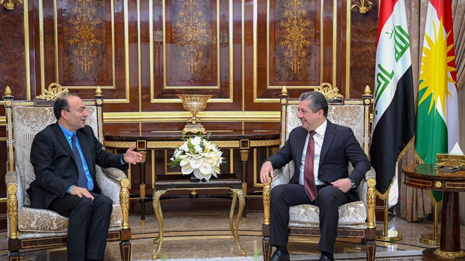 Mesrûr Barzanî û Osman Baydemir pêngavên pêvajoya aştiyê gotûbêj kirin