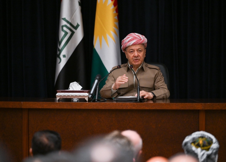 ســـەرۆك بارزانی لەگەڵ بەرپرس و کادیرانی لقی شەشی ئەوروپای پارتی دیموکراتی کوردستان کۆبوویەوە