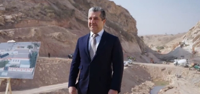 Prime Minister Barzani Visits Dwin Dam Project in Erbil