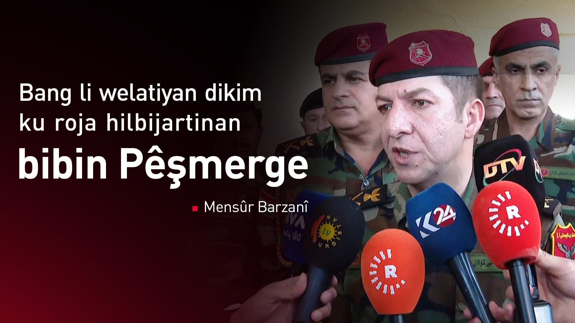 Mensûr Barzanî bang li welatiyan kir: Roja hilbijartinan hûn jî bibin Pêşmerge