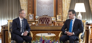 President Nechirvan Barzani receives the new Ambassador of Finland