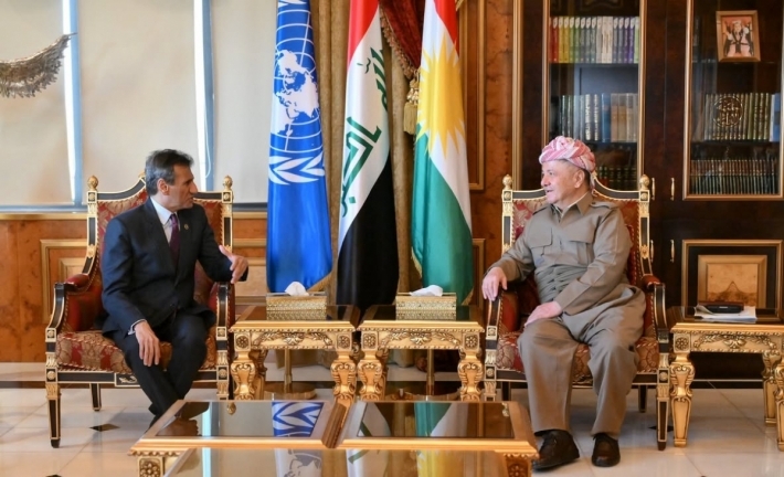 الرئيس بارزاني والمبعوث الاممي الخاص الى العراق يؤكدان أهمية إجراء الانتخابات في أجواء هادئة وديمقراطية