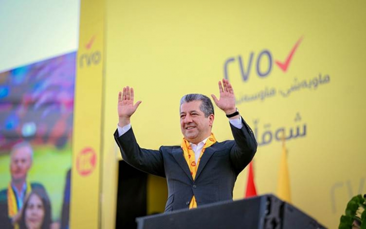 مەسرور بارزانی: سوپاس بۆ خودای گەورە و هاووڵاتییان و ئەندامانی پارتی، دەنگەكانی پارتی لە یەک ملیۆن دەنگ تێپەری