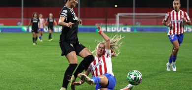 اصطدام خلال لقاء يوفنتوس يتسبب في إصابة ميدينا لاعبة أتليتيكو في الرأس