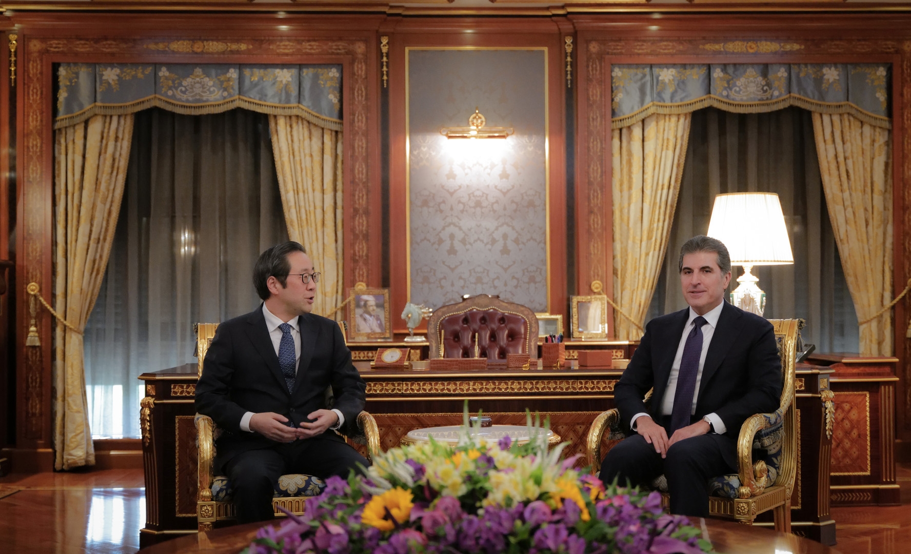 President Nechirvan Barzani receives the new Ambassador of the Republic of Korea