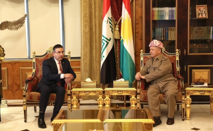 الرئيس بارزاني يستقبل القنصل الأردني الجديد ويؤكد توسيع العلاقات بين أربيل وعمّان