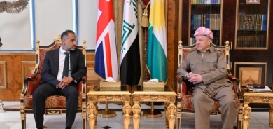 Serok Barzanî pêşwaziya Balyozê Brîtanyayê    li Iraqê kir