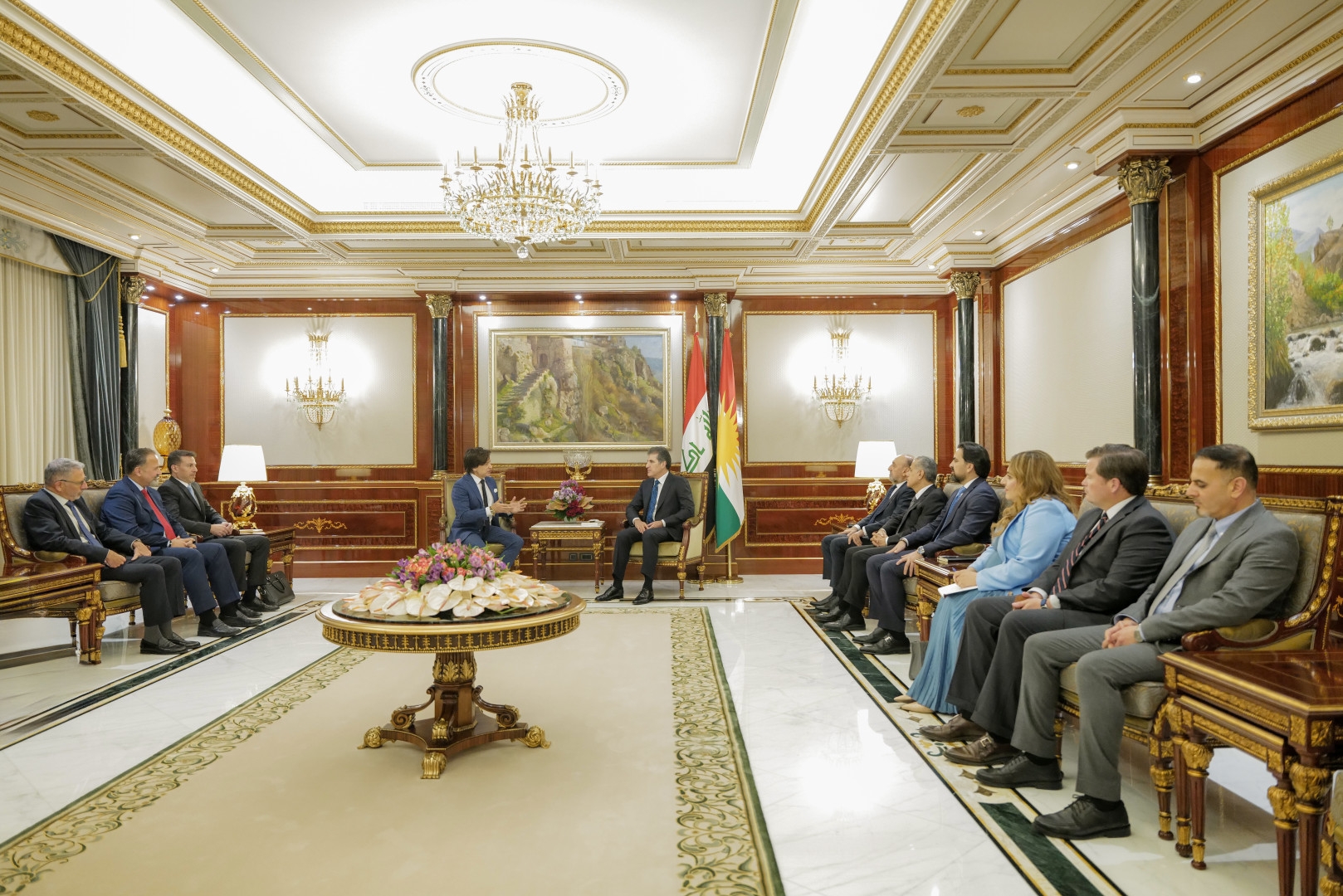 سه‌رۆكى هه‌رێمى كوردستان، پێشوازیی لە شاندێکی ئەنجومەنی بازرگانيی ئەمەریکا ـ کوردستان USKBC کرد.