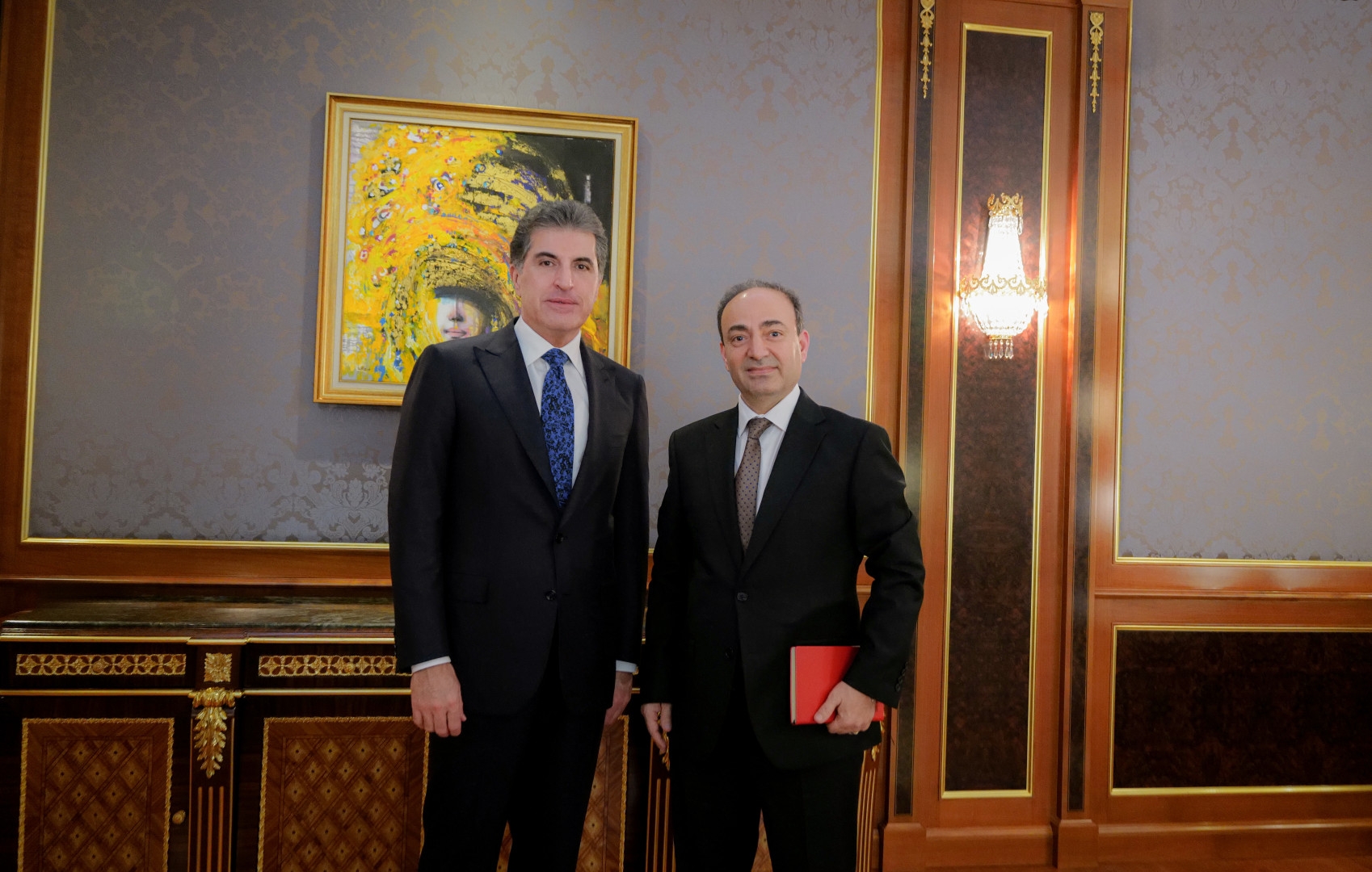 President Nechirvan Barzani receives Osman Baydemir