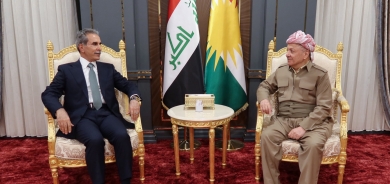 الرئيس بارزاني يجتمع مع رئيس مجلس القضاء الأعلى في العراق