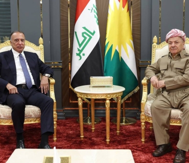 سەرۆک بارزانی و مستەفا کازمی بارودۆخی سیاسیی عێراق و ناوچەکە تاوتوێ دەکەن