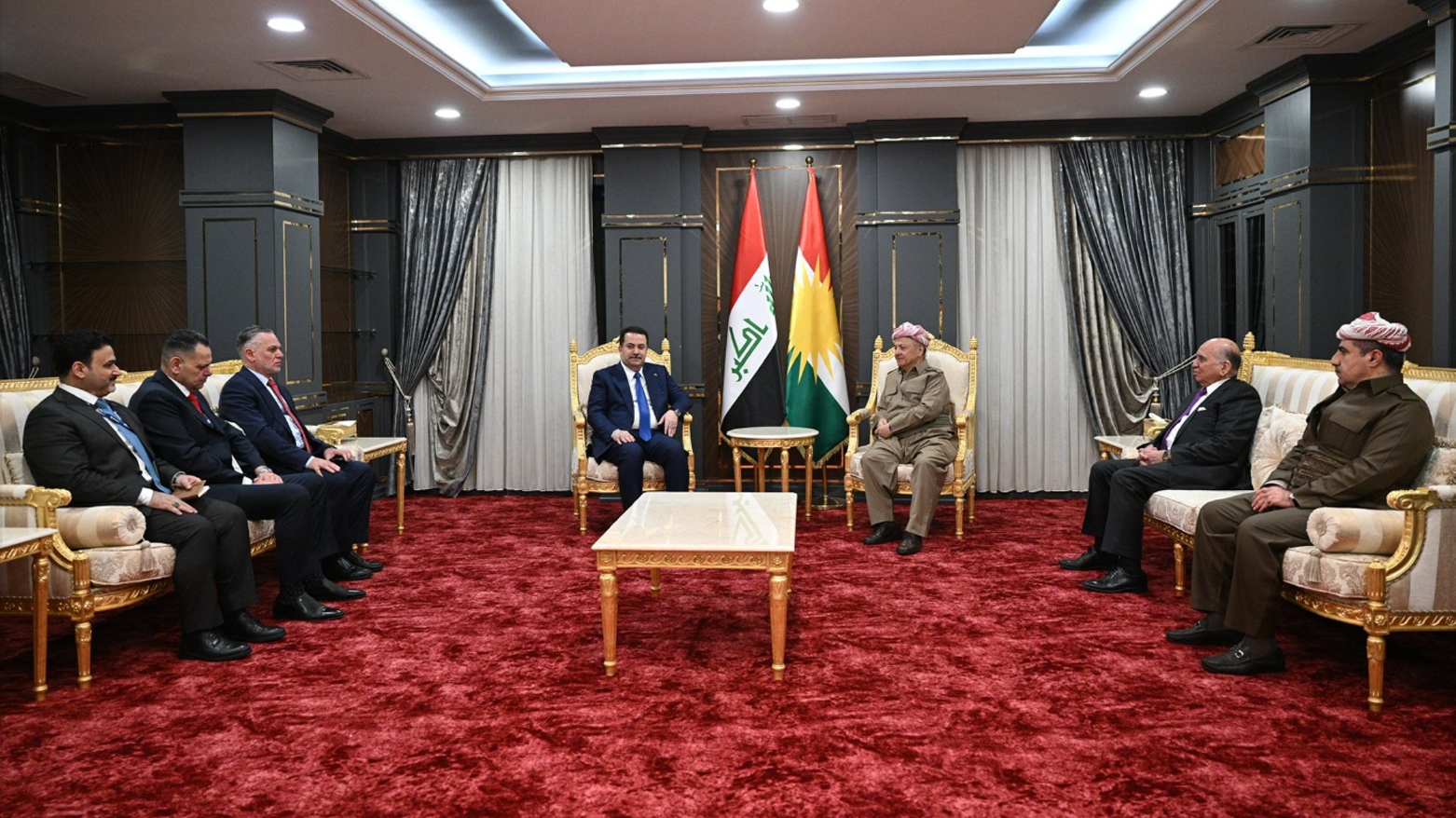 لە شاری دهۆک سەرۆک مەسعود بارزانی، لەگەڵ محەممەد شیاع سودانی سەرۆک وەزیرانی عێراقی فیدڕاڵ کۆبووەوە.