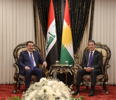 نێچیرڤان بارزانی، سەرۆکی هەرێمی کوردستان، پێشوازیی لە بەڕێز محەمەد شیاع ئه‌لسوودانی، سەرۆکوەزیرانی عێراقی فیدراڵ کرد.