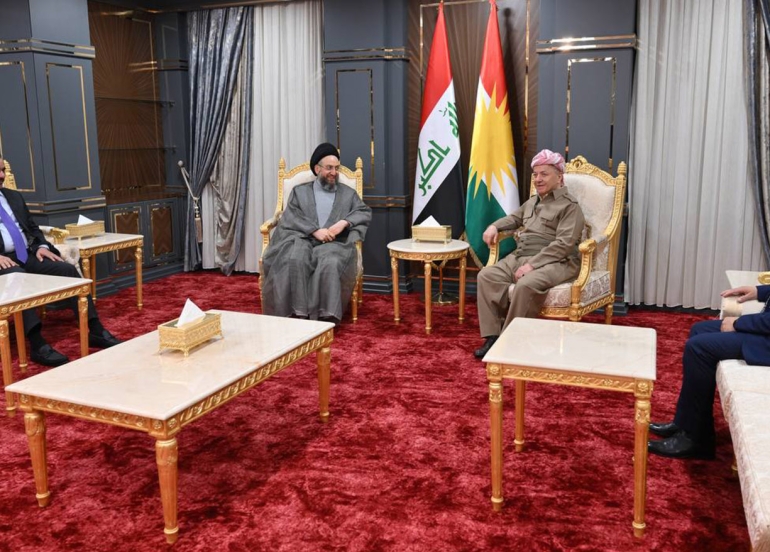 ســــەرۆك بارزانی و عەممار حەکیم دەخوازن ئەنجامەکانی هەڵبژاردن لە خزمەتی بەرژەوەندییەکانی خەڵکی عێراق بێت