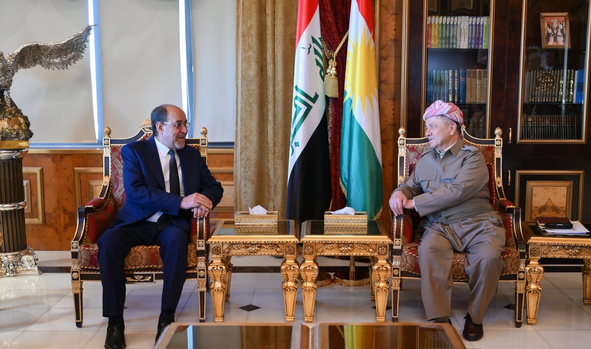 Barzani Meets Maliki to Discuss Election Outcomes and Political Developments
