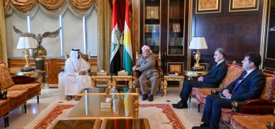 Serok Barzanî pêşwazî li Konsulê Giştî yê Îmaratê yê nû li Hewlêrê kir