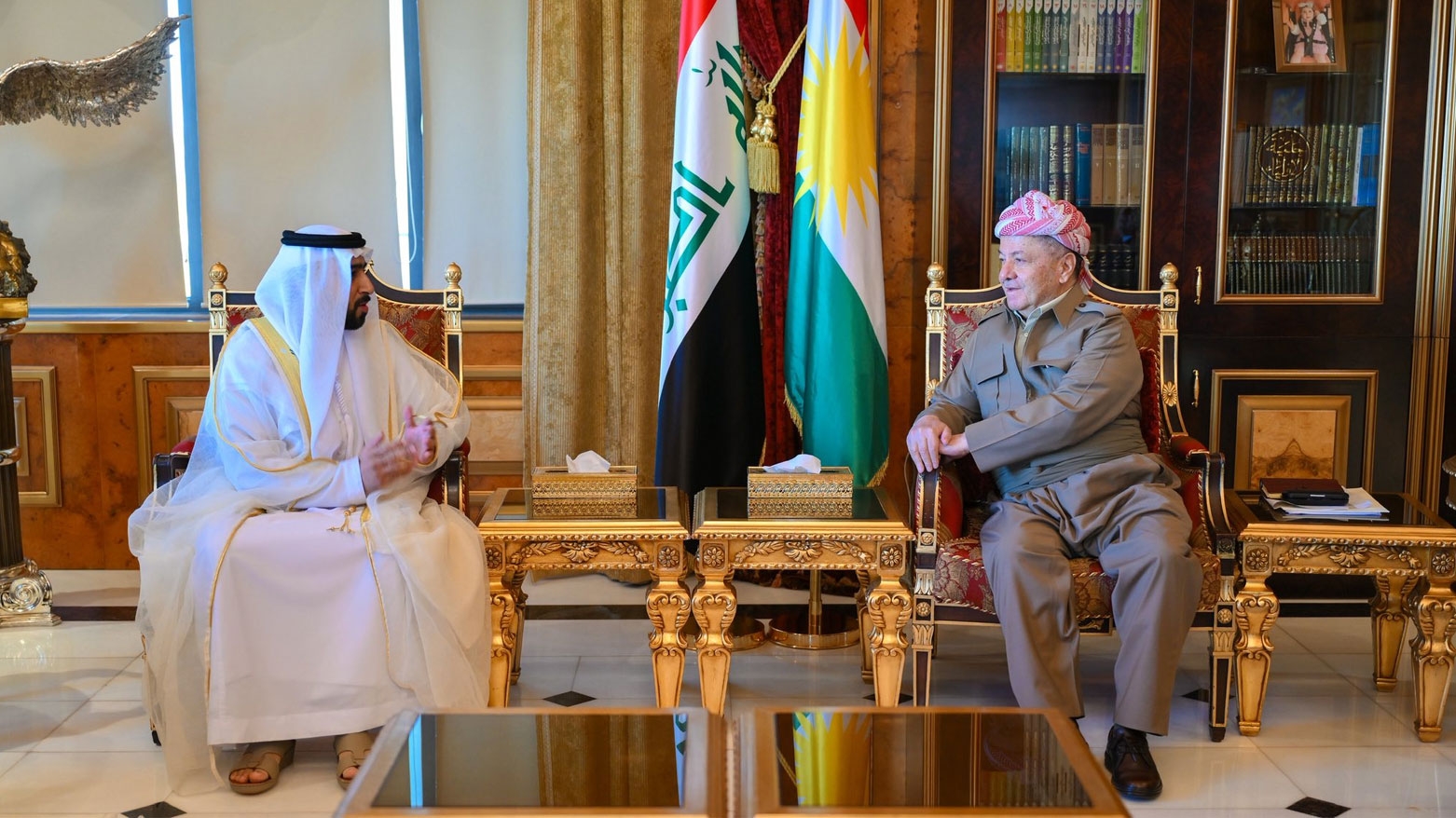 الرئيس بارزاني يستقبل قنصل الإمارات الجديد في أربيل