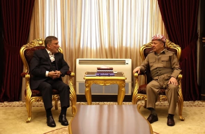 الرئيس بارزاني يستقبل عزّت الشابندر ويبحثان مرحلة ما بعد الانتخابات