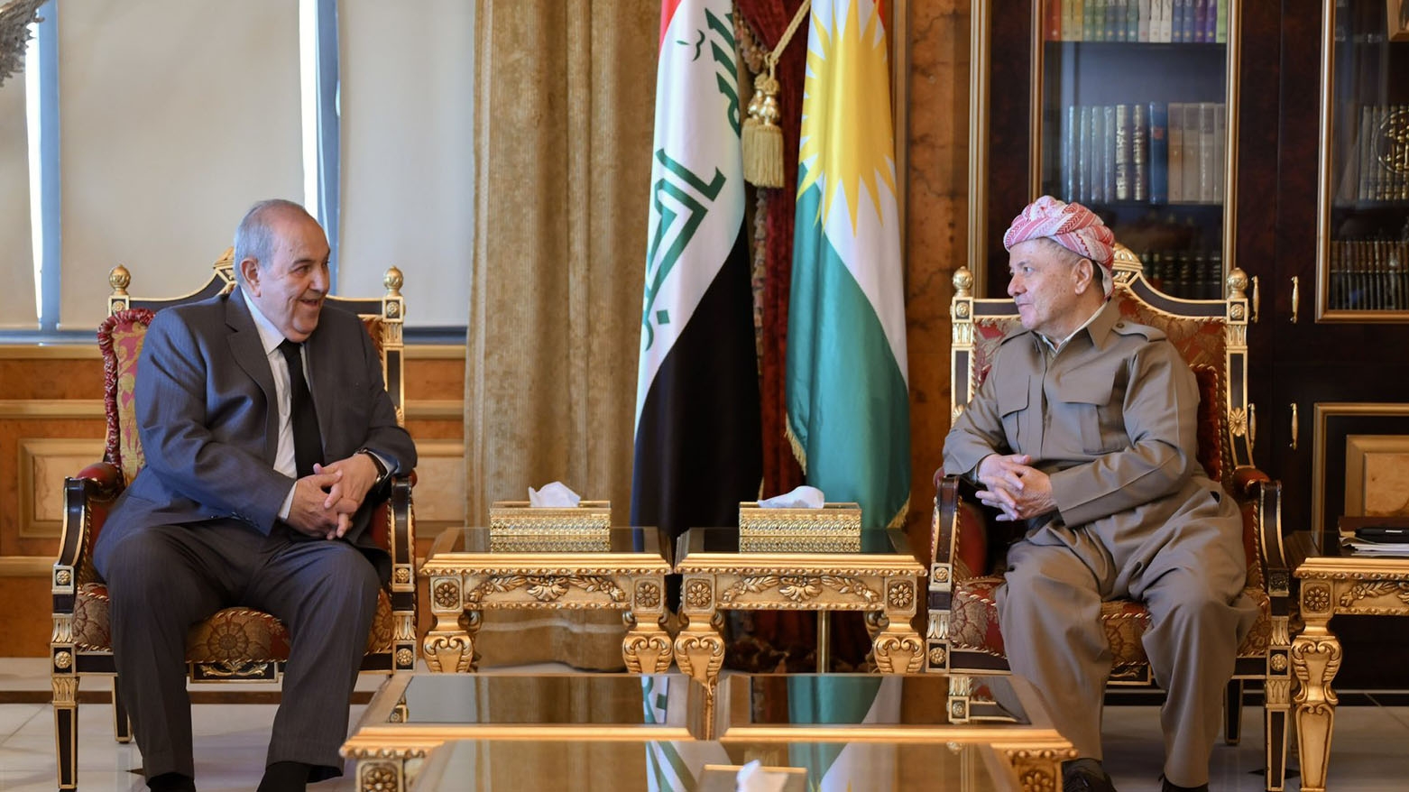 الرئيس بارزاني يستقبل رئيس ائتلاف الوطنية