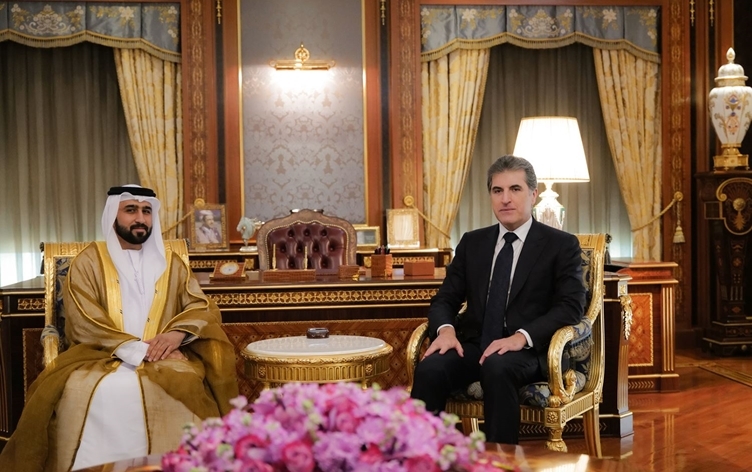 نيجيرفان بارزاني والقنصل العام الجديد للإمارات يبحثان الاستثمار في إقليم كوردستان