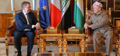 الرئيس بارزاني يستقبل السفير الفرنسي لدى بغداد باتريك دوريل