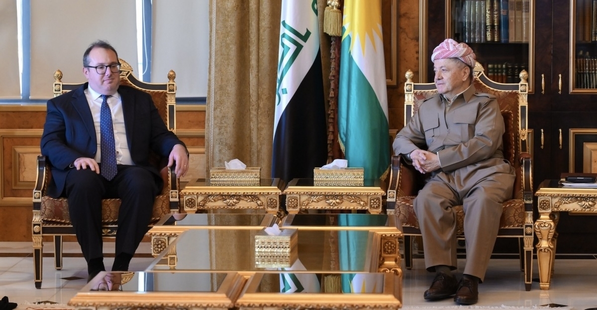 Kurdish Leader Barzani Meets US, French Officials, Stresses Constitutional Government Formation