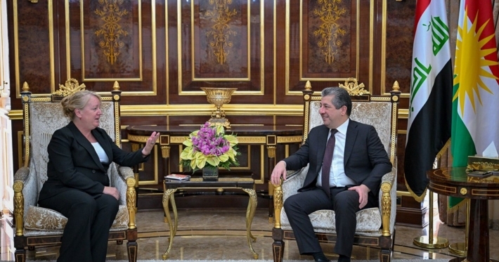 رئيس الحكومة والسفيرة الهولندية يبحثان تعزيز الروابط التجارية وتوسيع آفاق الاستثمار مع كوردستان