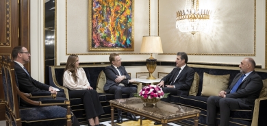 نێچیرڤان بارزانی، سەرۆکی هەرێمی کوردستان، پێشوازیی لە بەڕێز پاتریک دۆرێل، باڵیۆزی فەڕەنسا لە عێراق و شاندێکی یاوەری کرد.