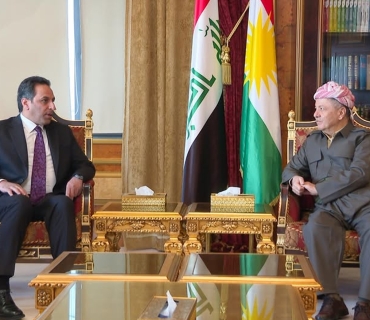 ســـەرۆك بارزانی پێشوازی لە سەرۆکی حزبی تەشریع و ئەمینداری گشتی هاوپەیمانیتی تەشریعی نیشتیمانی عێراق دەکات