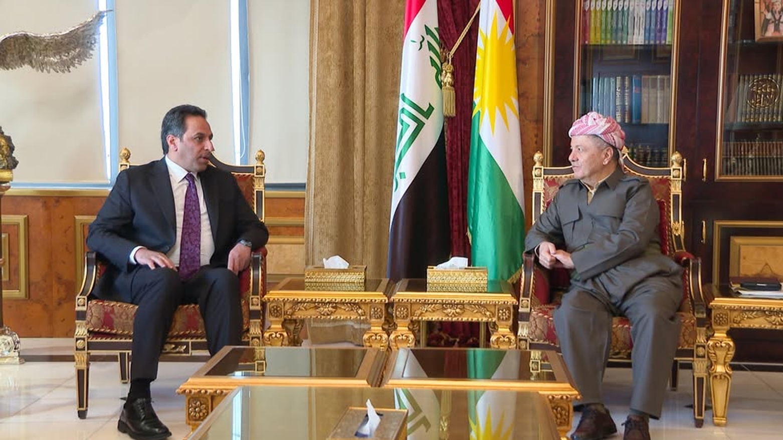 Serok Barzanî û Ziyad Cenabî rewşa siyasî ya Iraq û navçeyê gotûbêj kirin